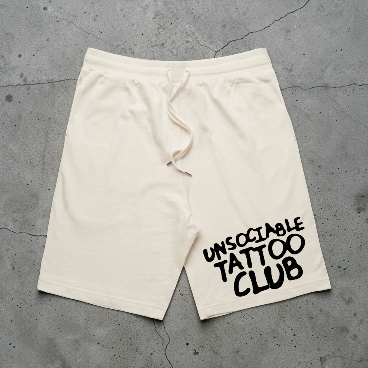 Club Shorts — Cream / Black