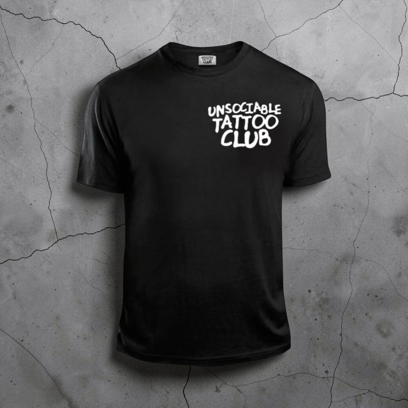 Club Tee — Black / White